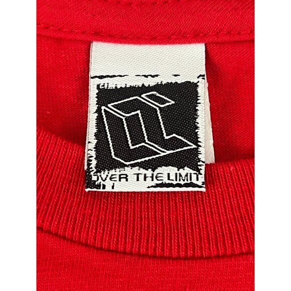 Over The Limit Red Graphic Over the Limit T-Shirt Mens S 100% Cotton Casual Crew - Picture 2 of 13